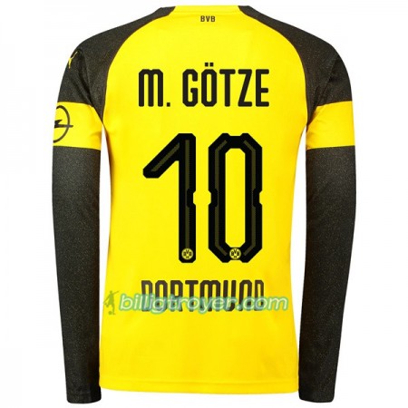 Billige Fotballdrakter Borussia Dortmund M.Gotze 10 Hjemmedraktsett 2018/19 Langermet